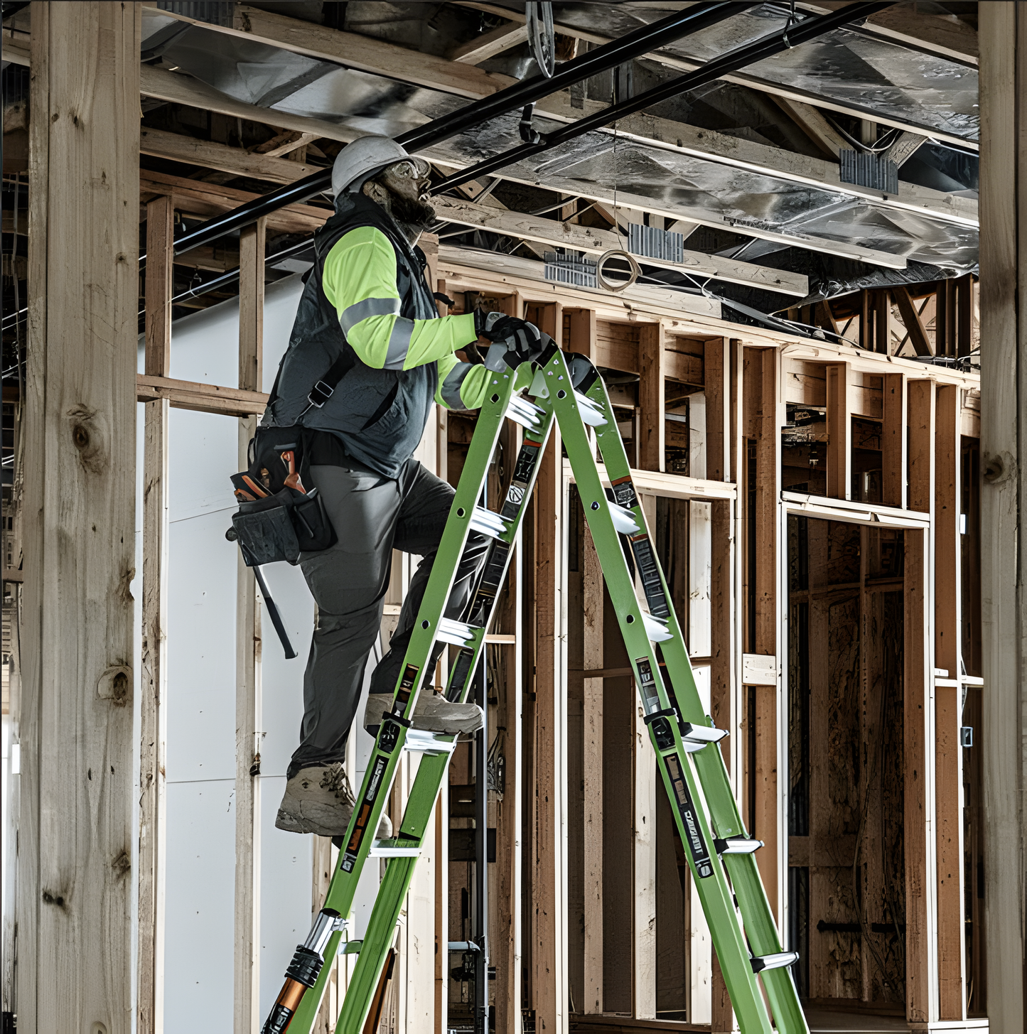 Multifunctional combination ladder