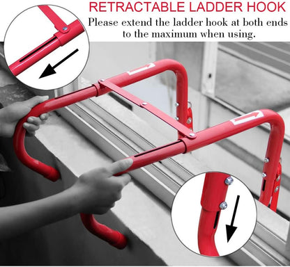 Hausse Retractable 2 Story Fire Escape Ladder, 13 Feet
